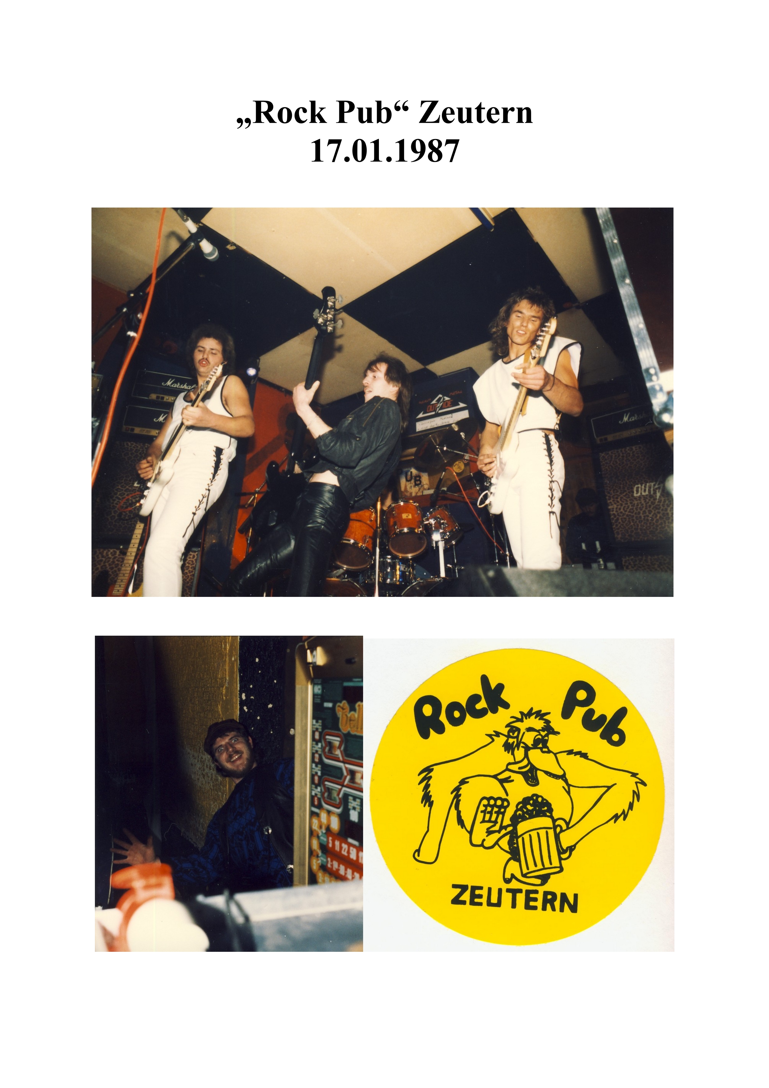 "Rock Pub" Zeutern (17.01.1987)